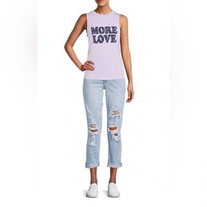 No Boundaries|High Rise Destructed Girlfriend Jeans